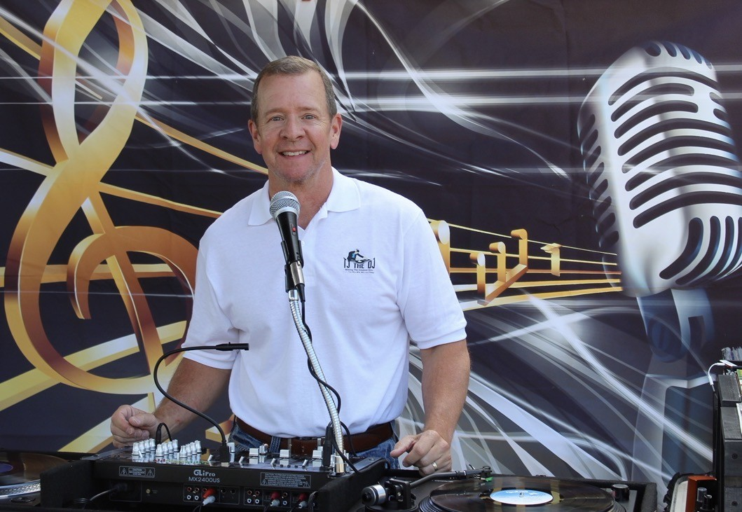 TJ the DJ at the turntables